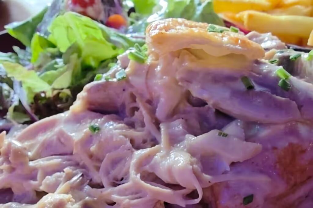 Traditional Luxembourgish Bouché à la reine served at Brasserie Schrainerei